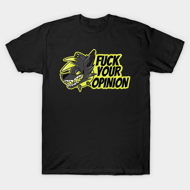 Yellow Punk Wolf T-Shirt by Grimwicks